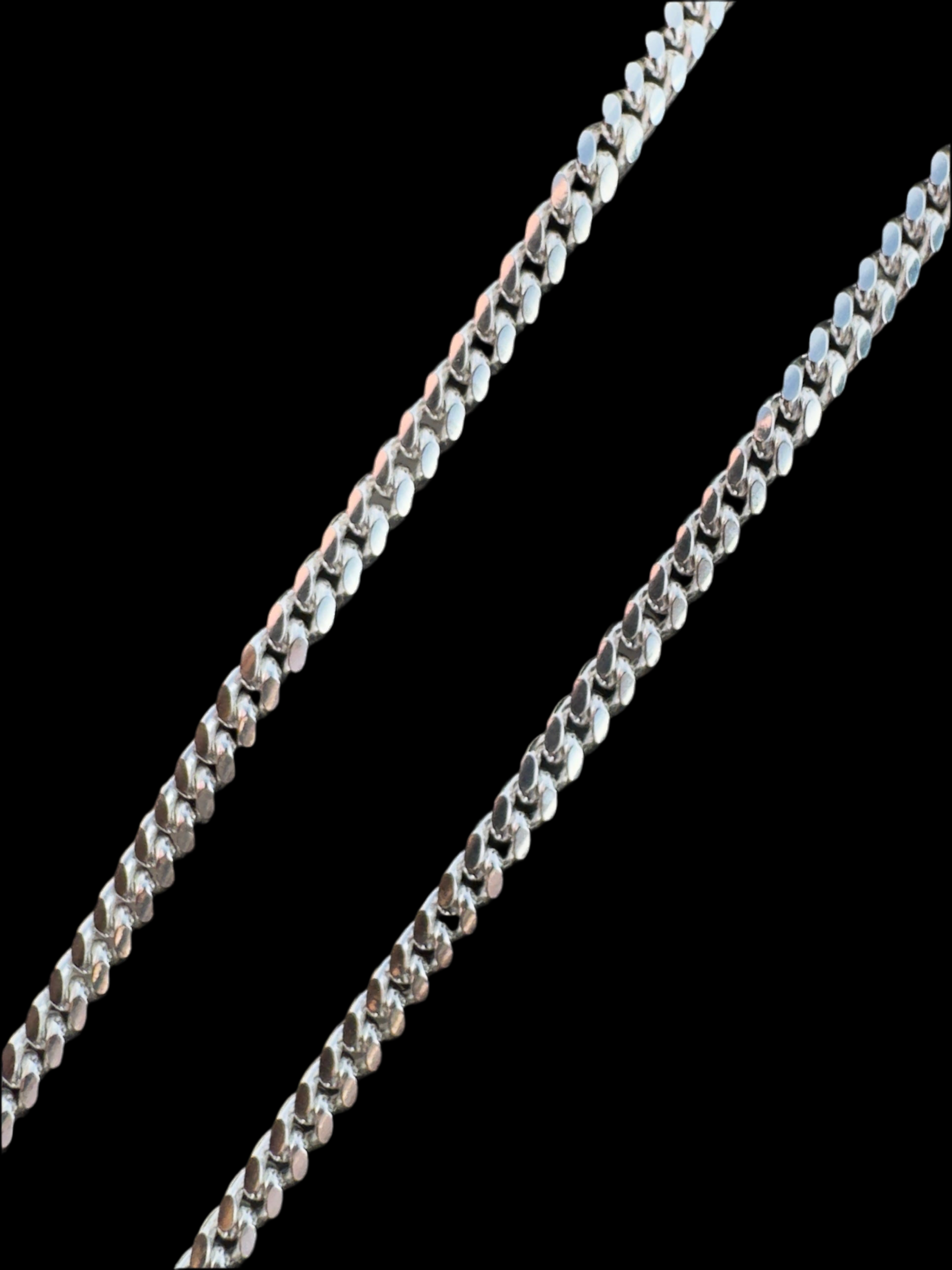 Sterling Silver Chain - Flat Cuban