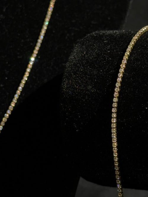 18k Gold Filled Set - Tennis Set