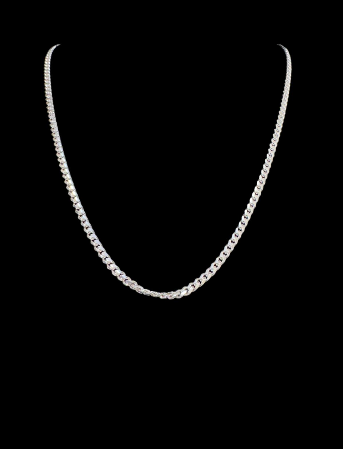 Sterling Silver Chain - Flat Cuban