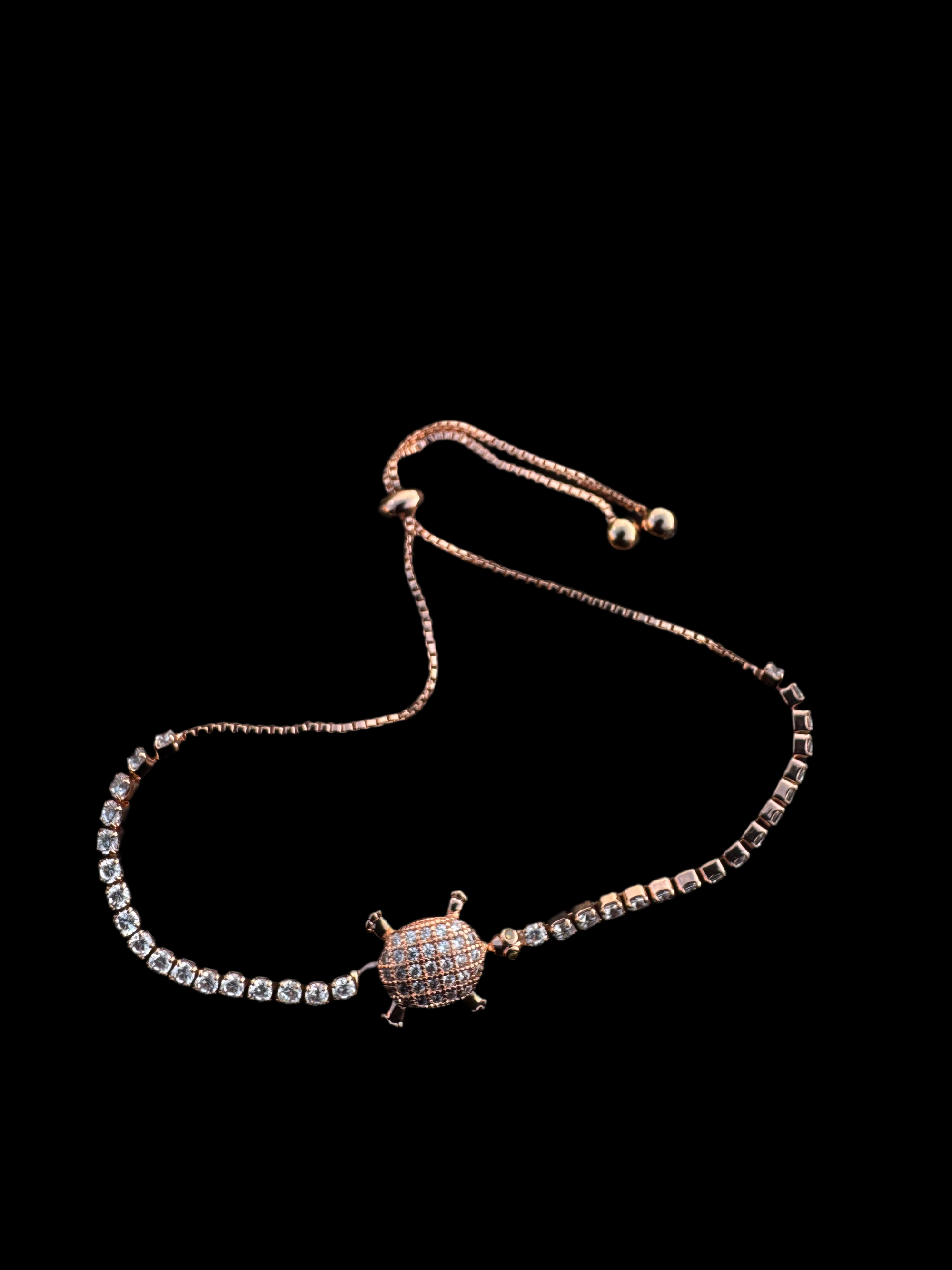 18k Rose Gold Filled Bracelet  - Rose Tortue