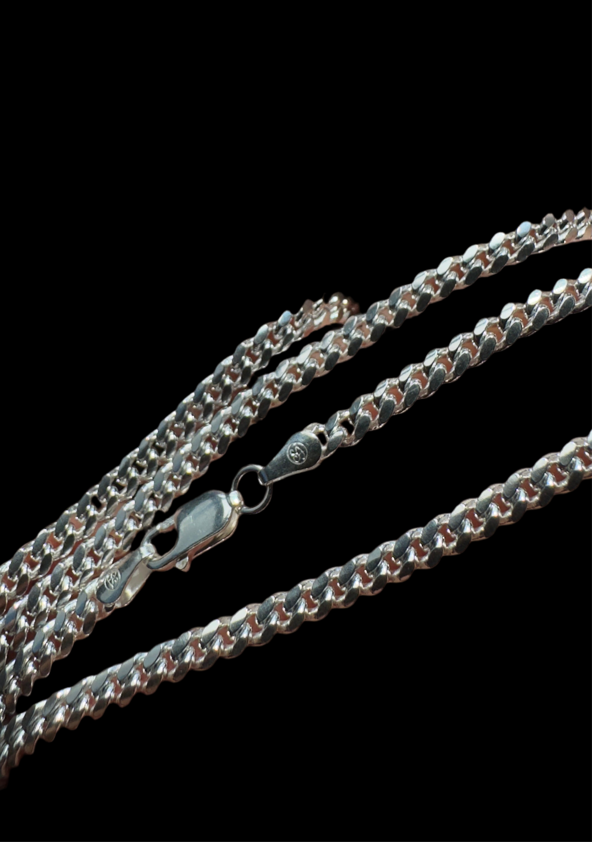Sterling Silver Chain - Flat Cuban