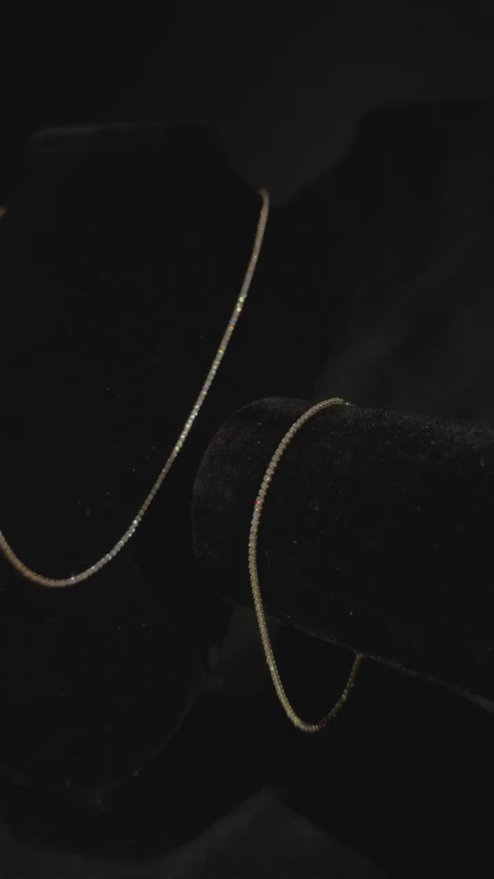 18k Gold Filled Set - Tennis Set